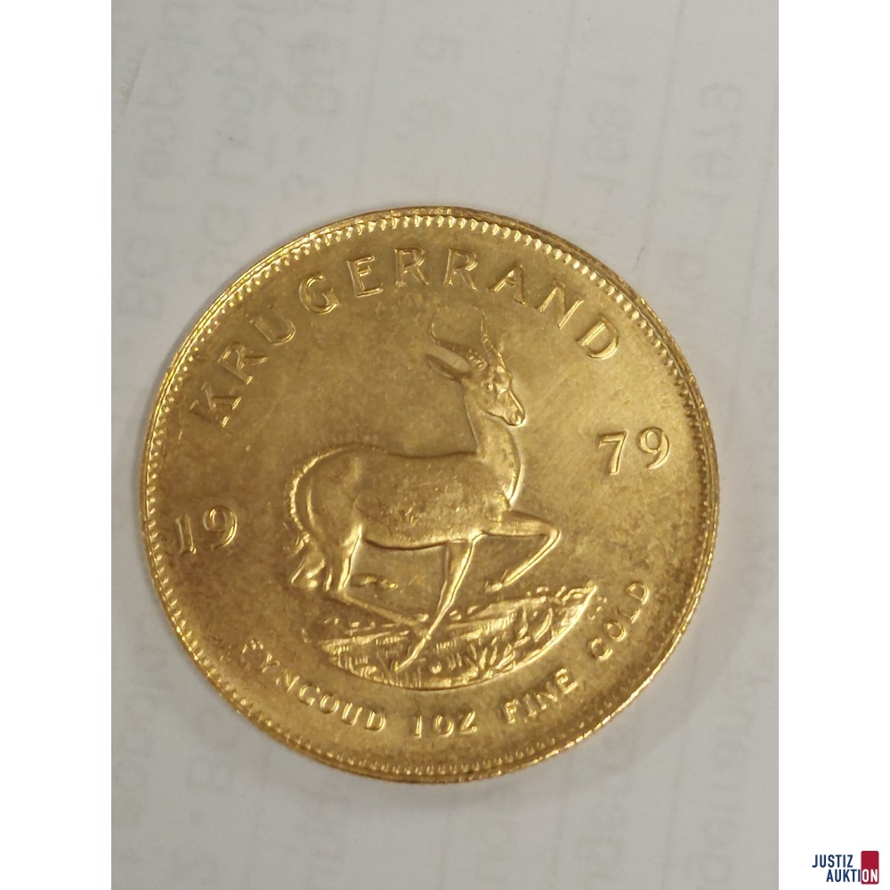 S&uuml;dafrika Krugerrand Gold zu 1 Unze 1979