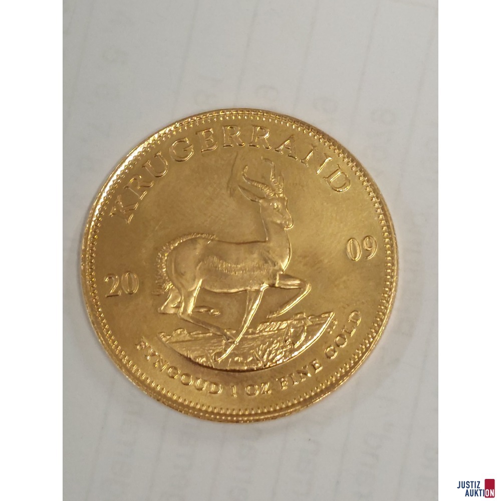 S&uuml;dafrika Krugerrand Gold zu 1 Unze 2009