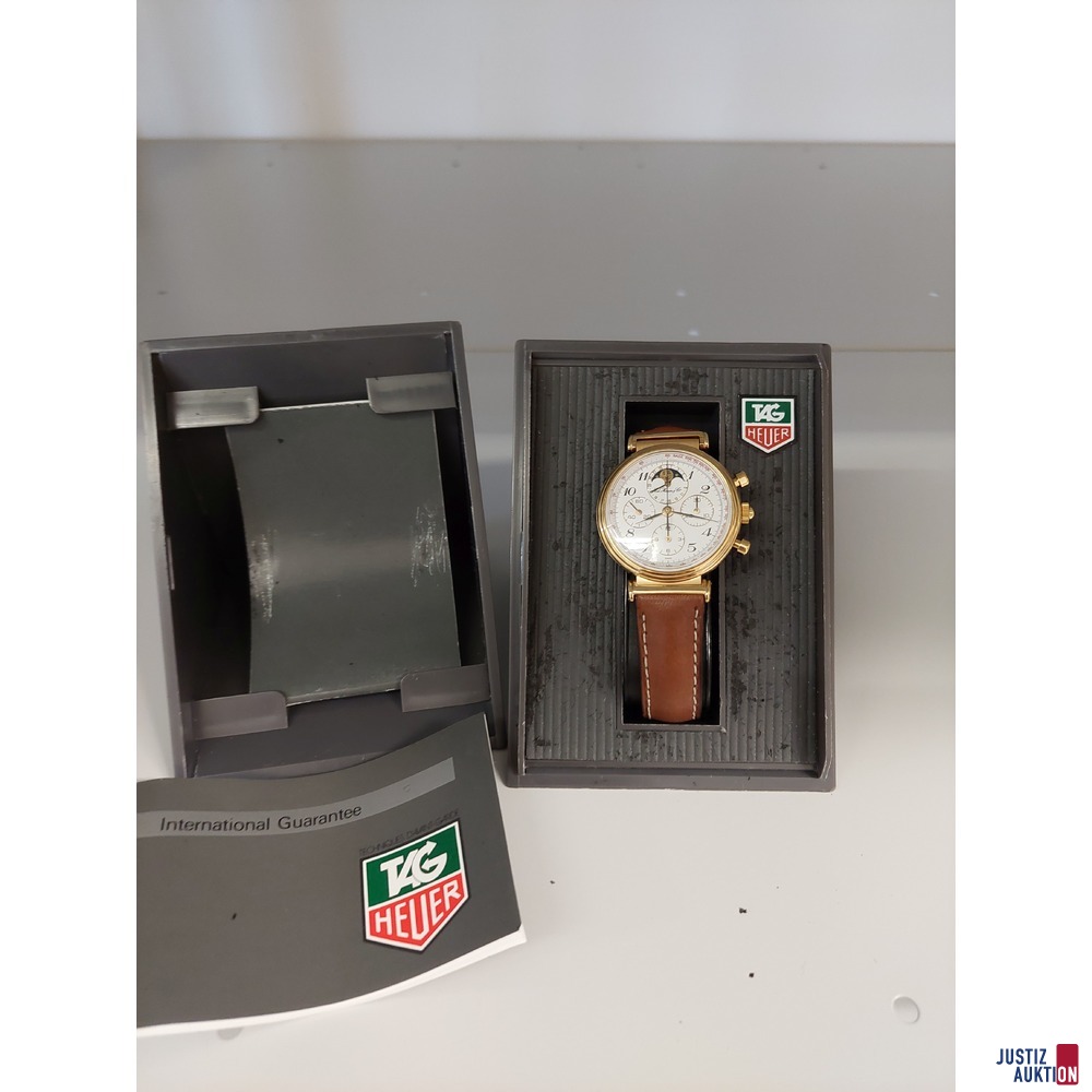 Herrenarmbanduhr der Marke E. Heuer &amp; CIE