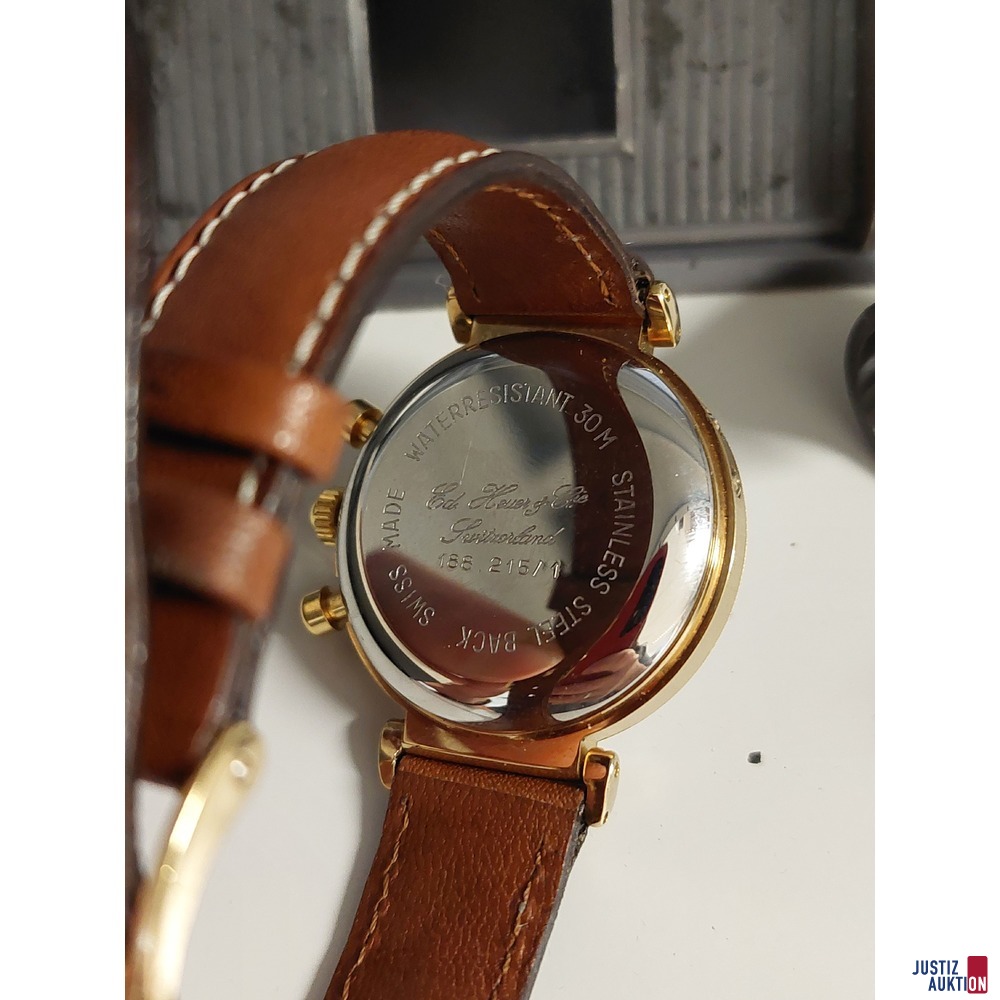 Herrenarmbanduhr der Marke E. Heuer &amp; CIE