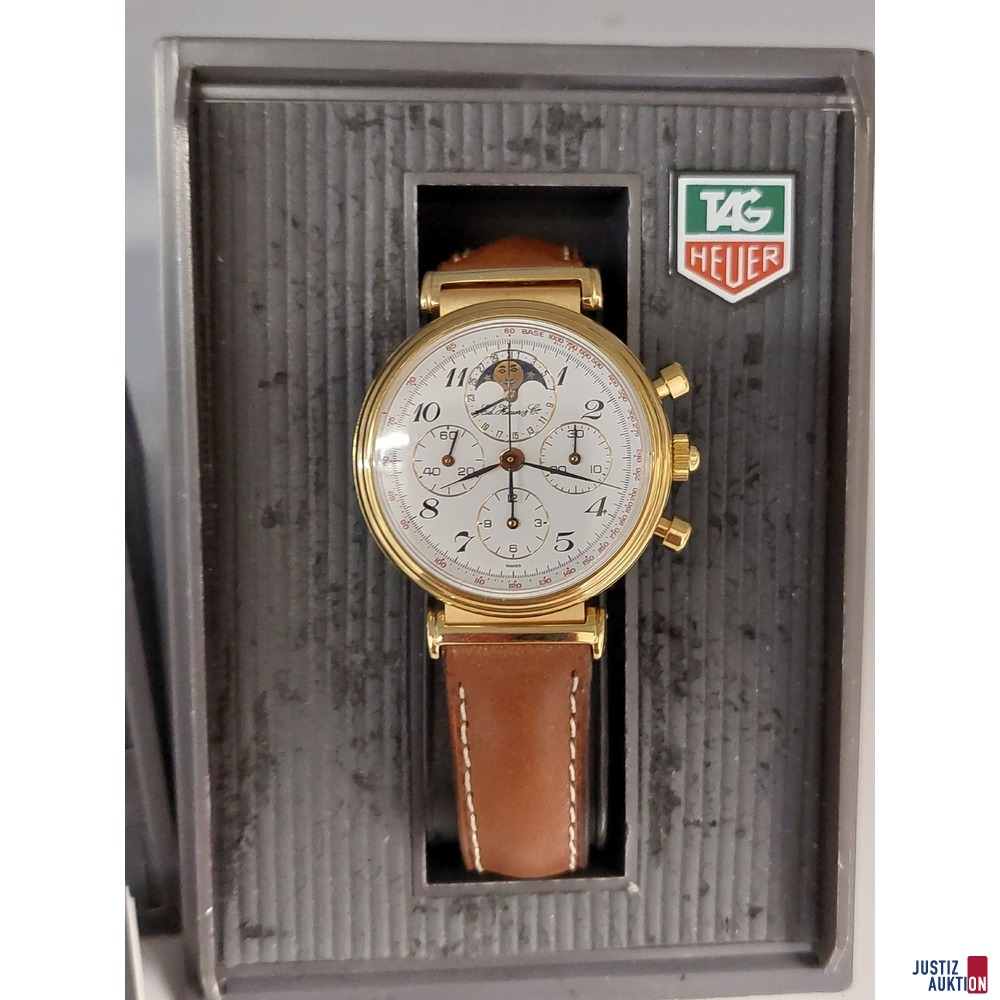 Herrenarmbanduhr der Marke E. Heuer &amp; CIE