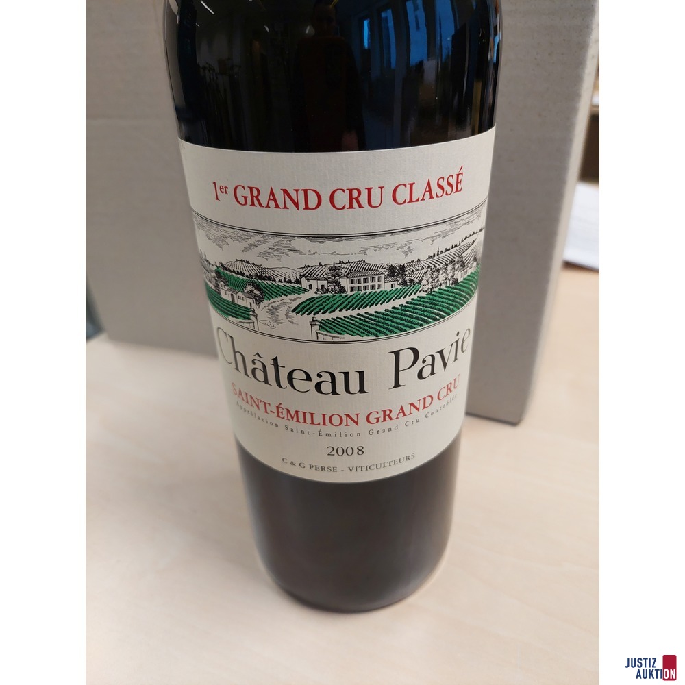 Franz&ouml;sischer Rotwein Chateau Pavie Saint-Emilion Jahrgang 2008 1500 ml