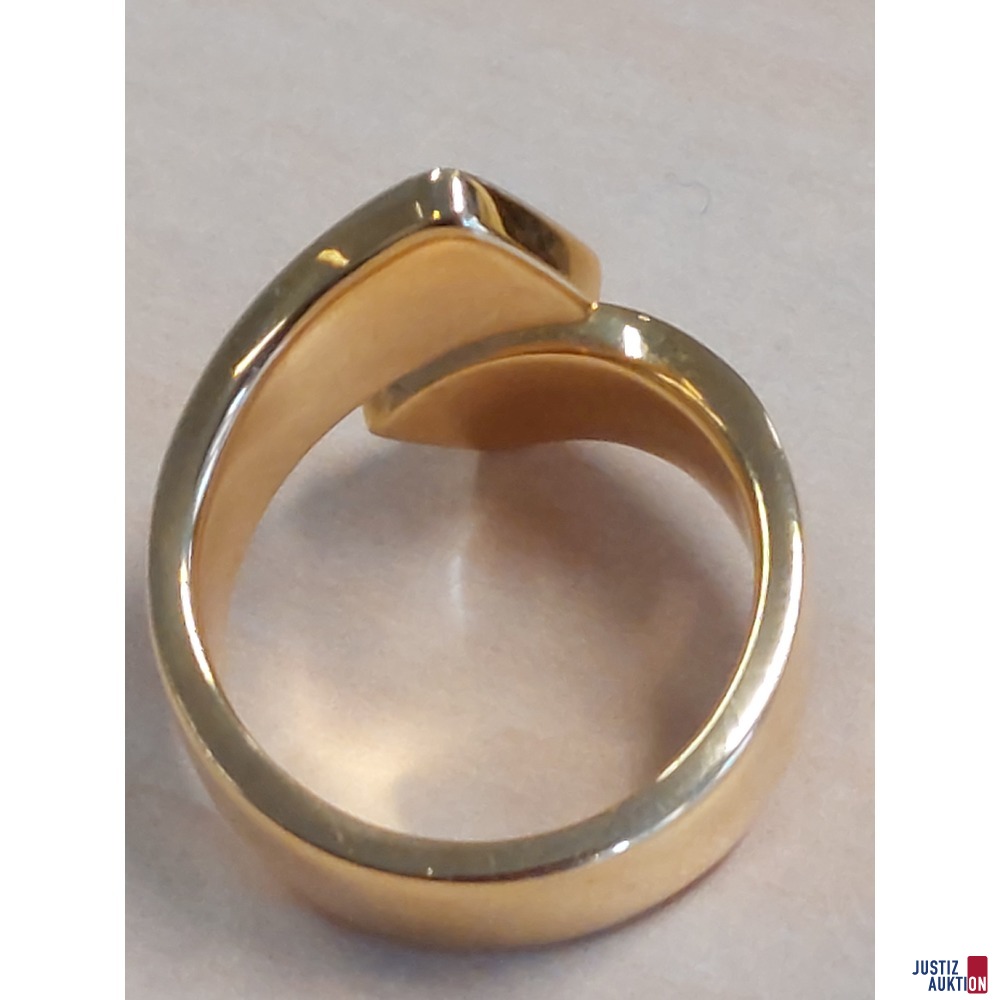 Damenring Frey Wille 750 &permil; Gelbgold punziert Gr&ouml;&szlig;e 56  15&comma;9 g