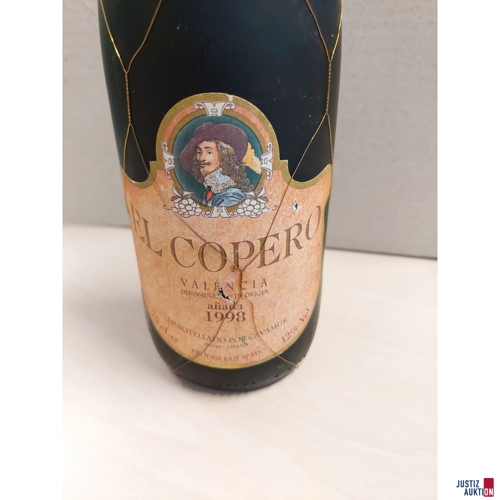 Spanischer Rotwein El Copero Valencia Jahrgang 1998