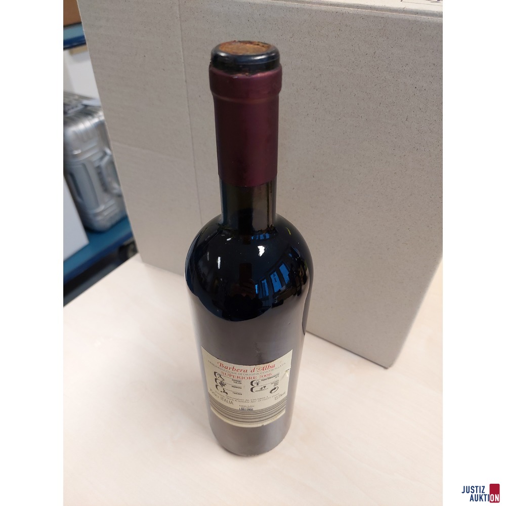 Franz&ouml;sischer Rotwein Vecchio Piemonte Barbera D&DiacriticalAcute;Alba Jahrgang 2006