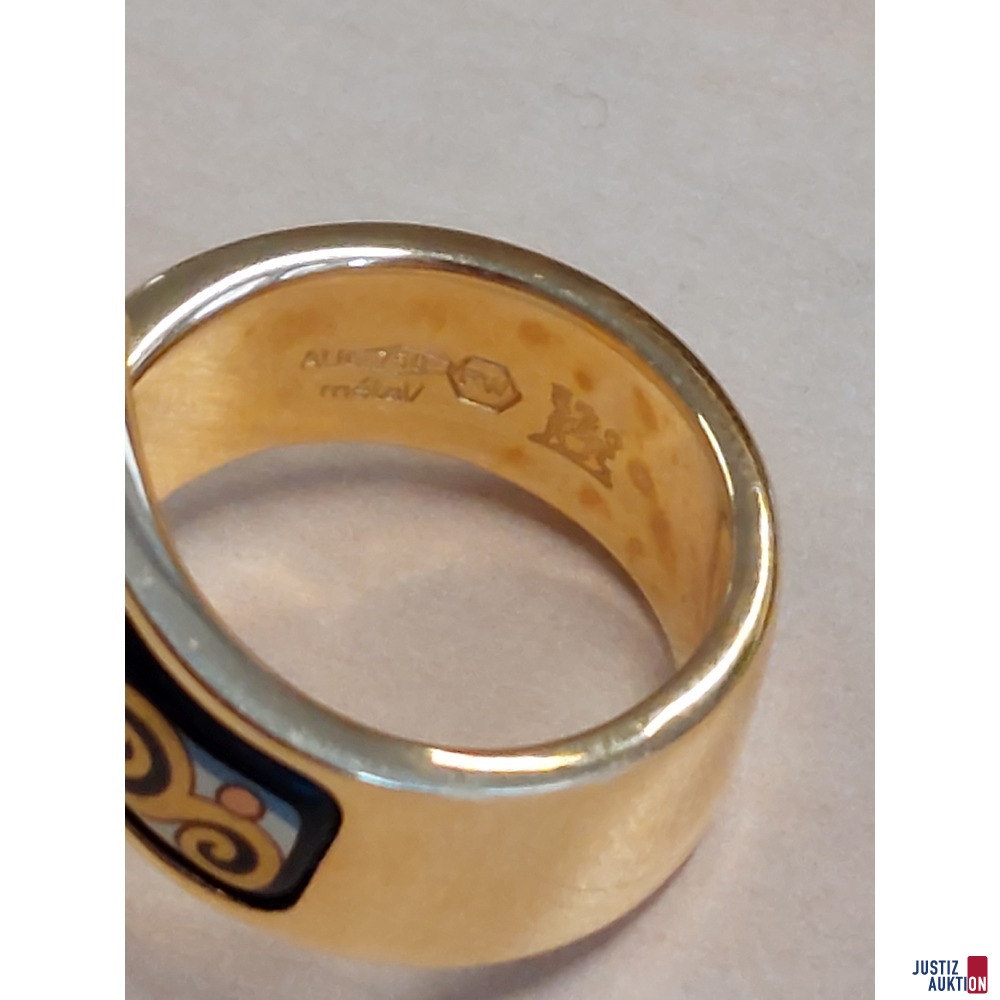 Damenring Frey Wille 750 &permil; Gelbgold punziert Gr&ouml;&szlig;e 56  15&comma;9 g