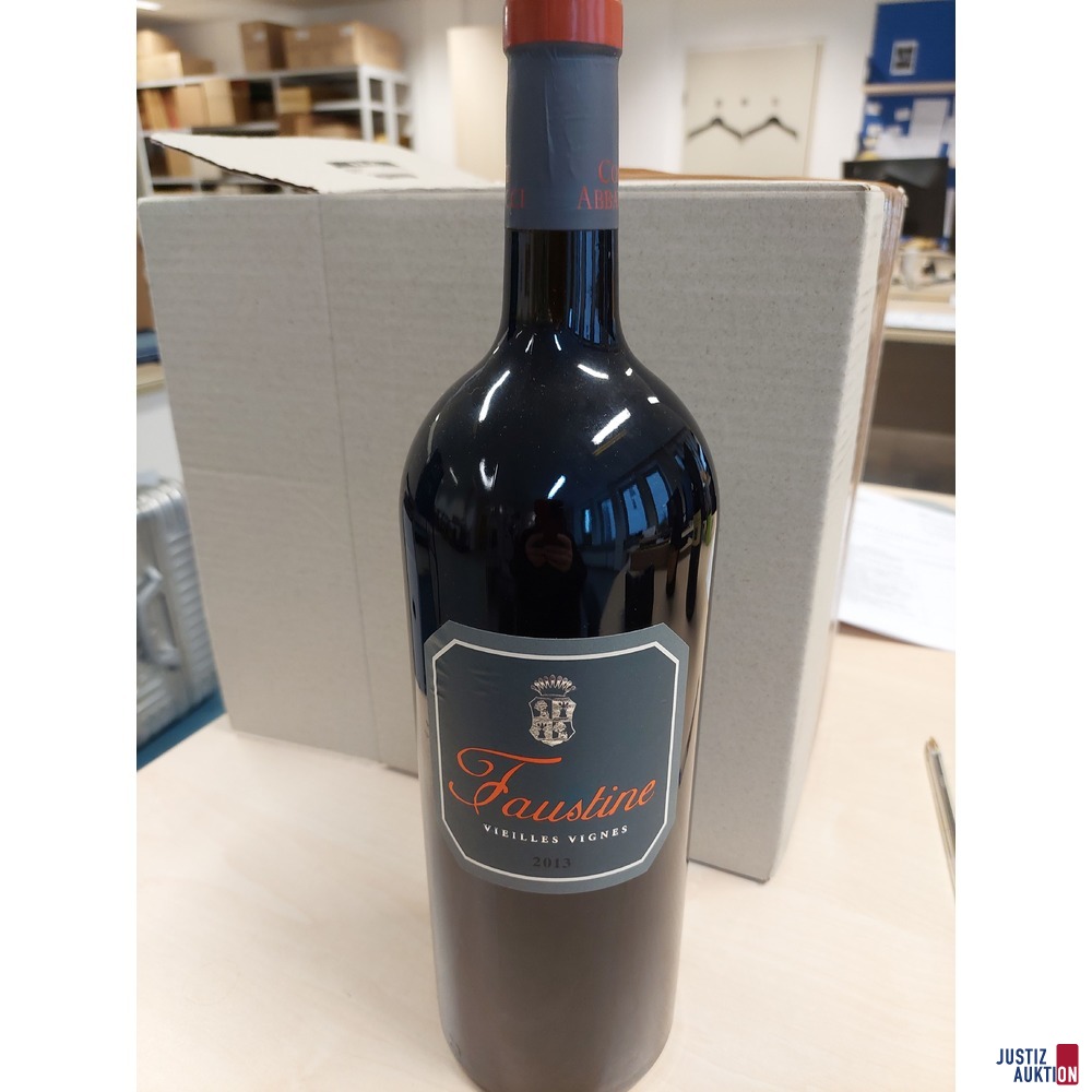 Franz&ouml;sischer Rotwein Faustine Vieilles Vignes Jahrgang 2013