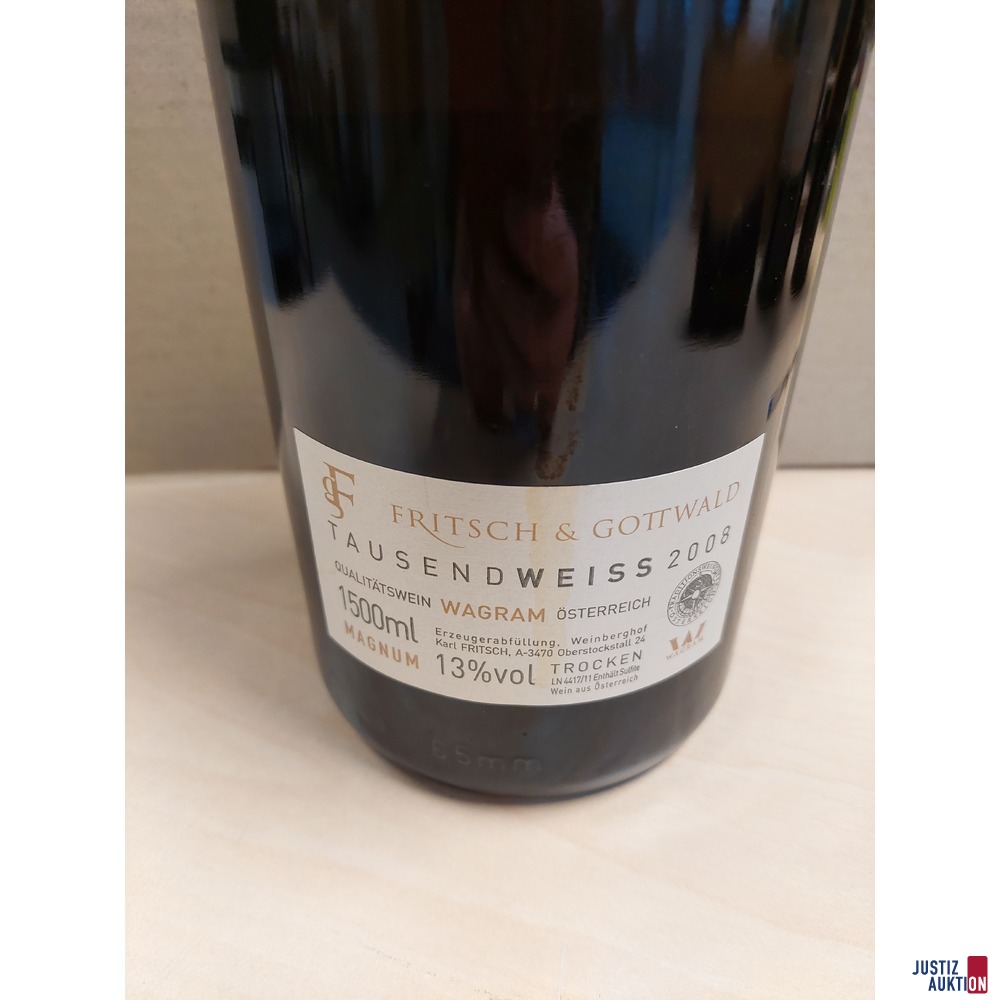 Weisswein&comma; Magnum Flasche von Fritsch &amp&semi; Gottwald