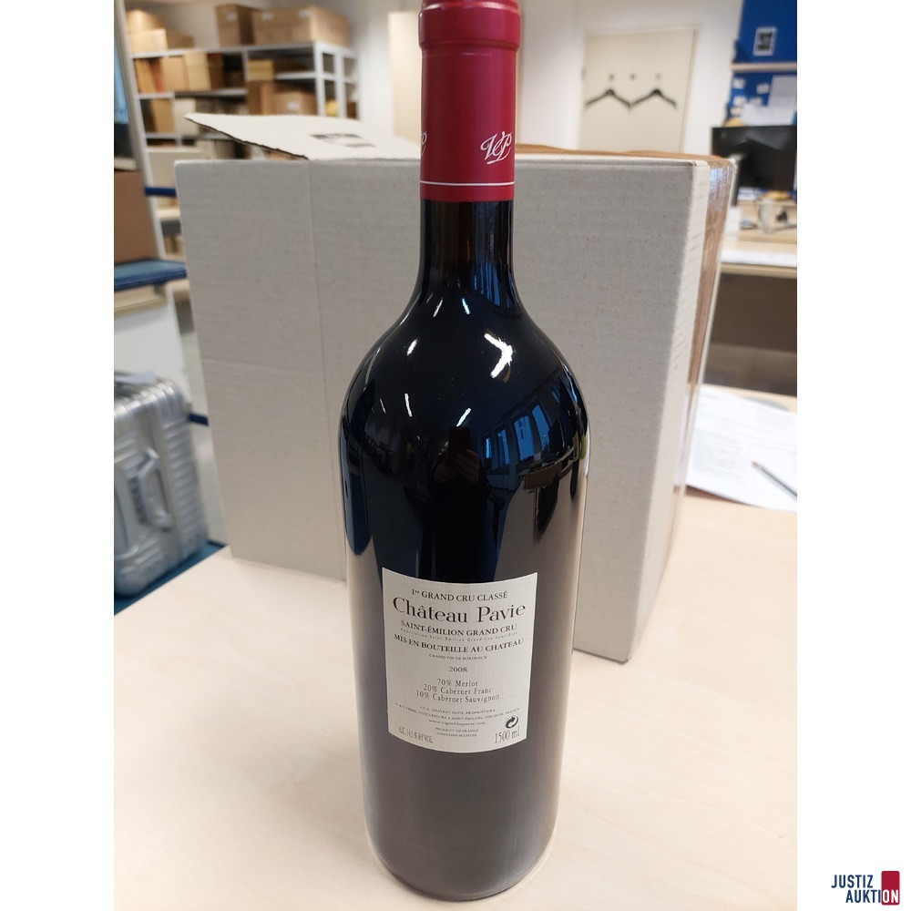 Franz&ouml;sischer Rotwein Chateau Pavie Saint-Emilion Jahrgang 2008 1500 ml