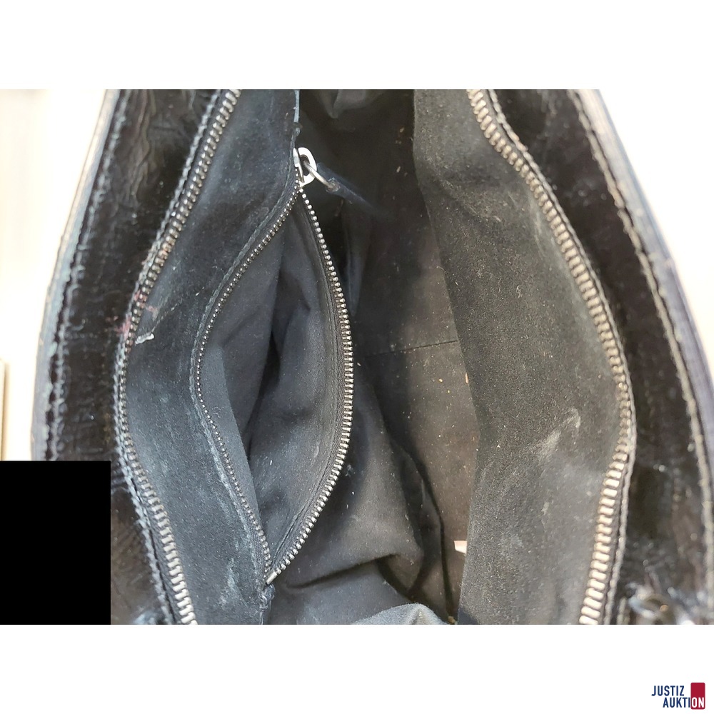 Handtasche miu miu Lackleder schwarz
