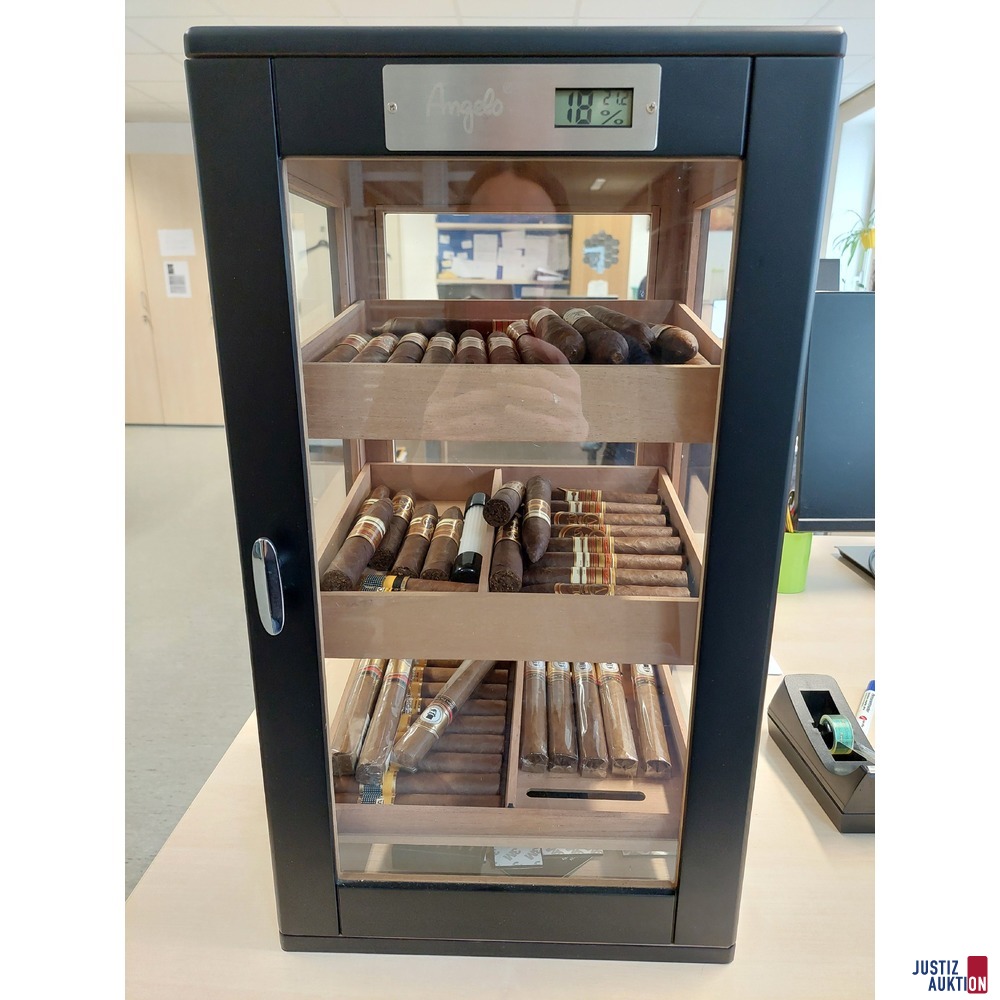 Humidor der Marke Angelo inkl&period; 51 Zigarren