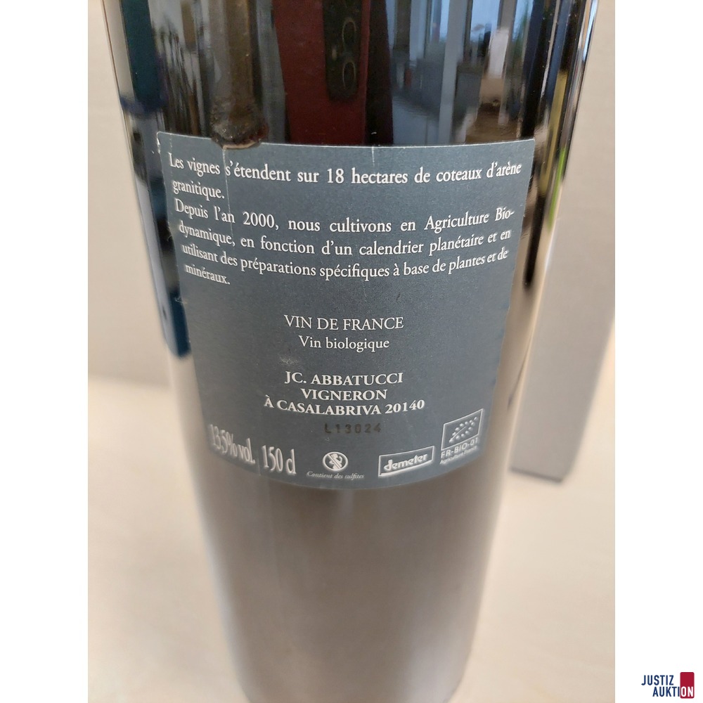 Franz&ouml;sischer Rotwein Faustine Vieilles Vignes Jahrgang 2013
