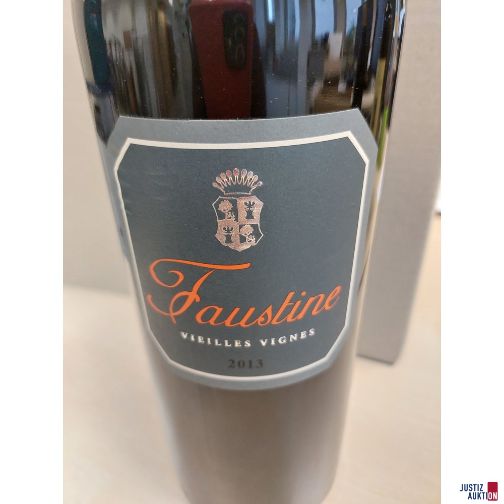 Franz&ouml;sischer Rotwein Faustine Vieilles Vignes Jahrgang 2013