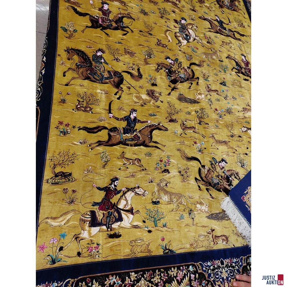 Maschineller Kn&uuml;pfteppich aus Viscose