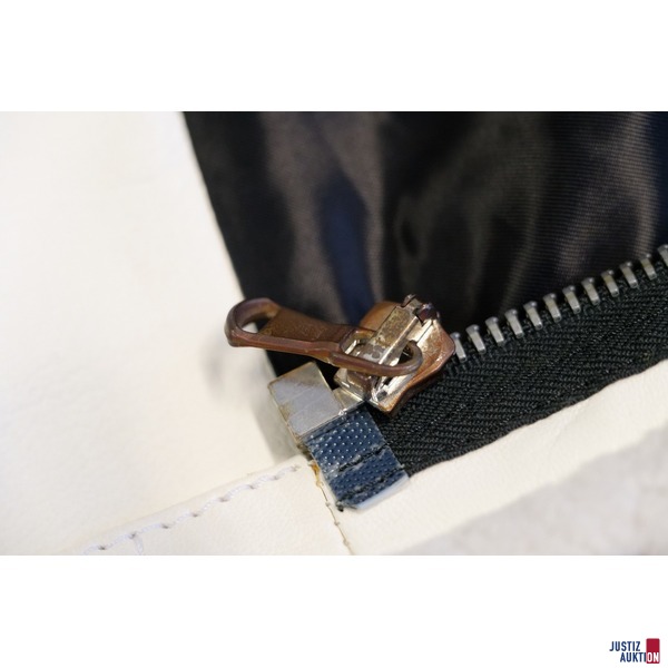 Lamfelljacke mit Ledermix gearbeitet