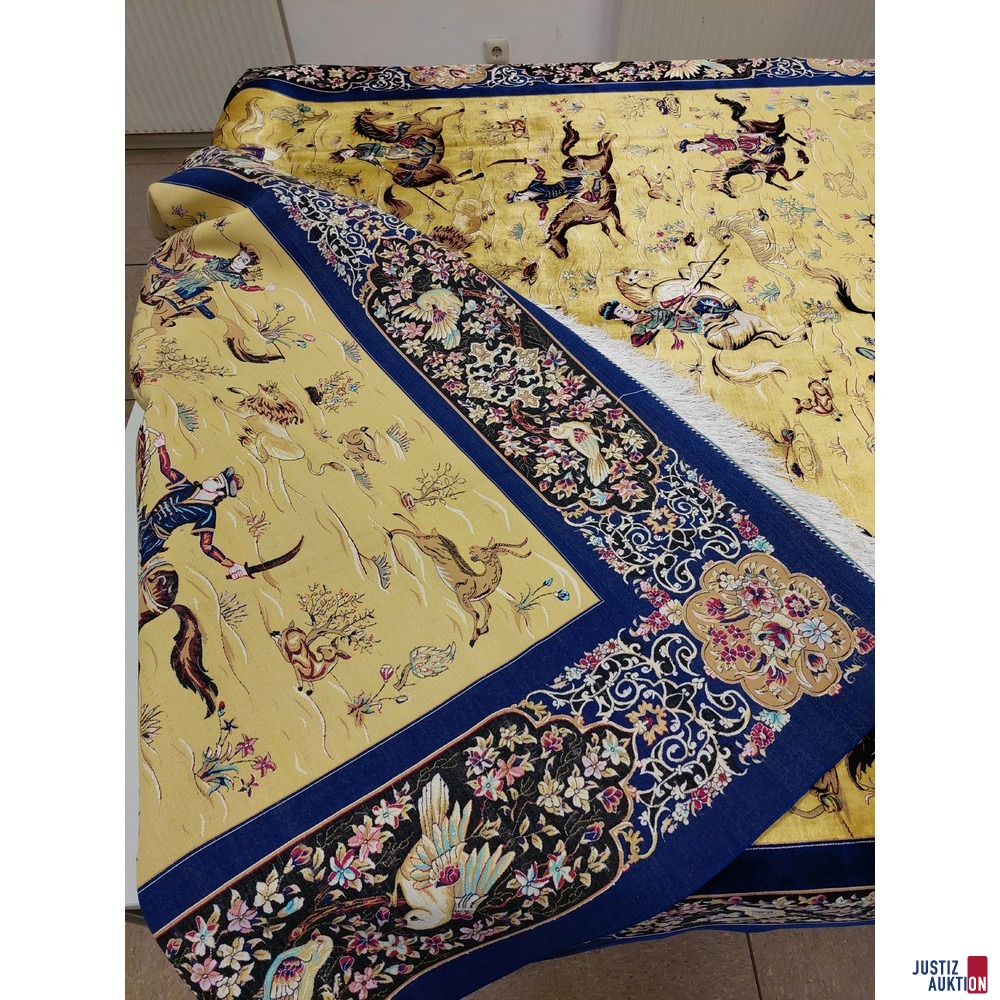 Maschineller Kn&uuml;pfteppich aus Viscose