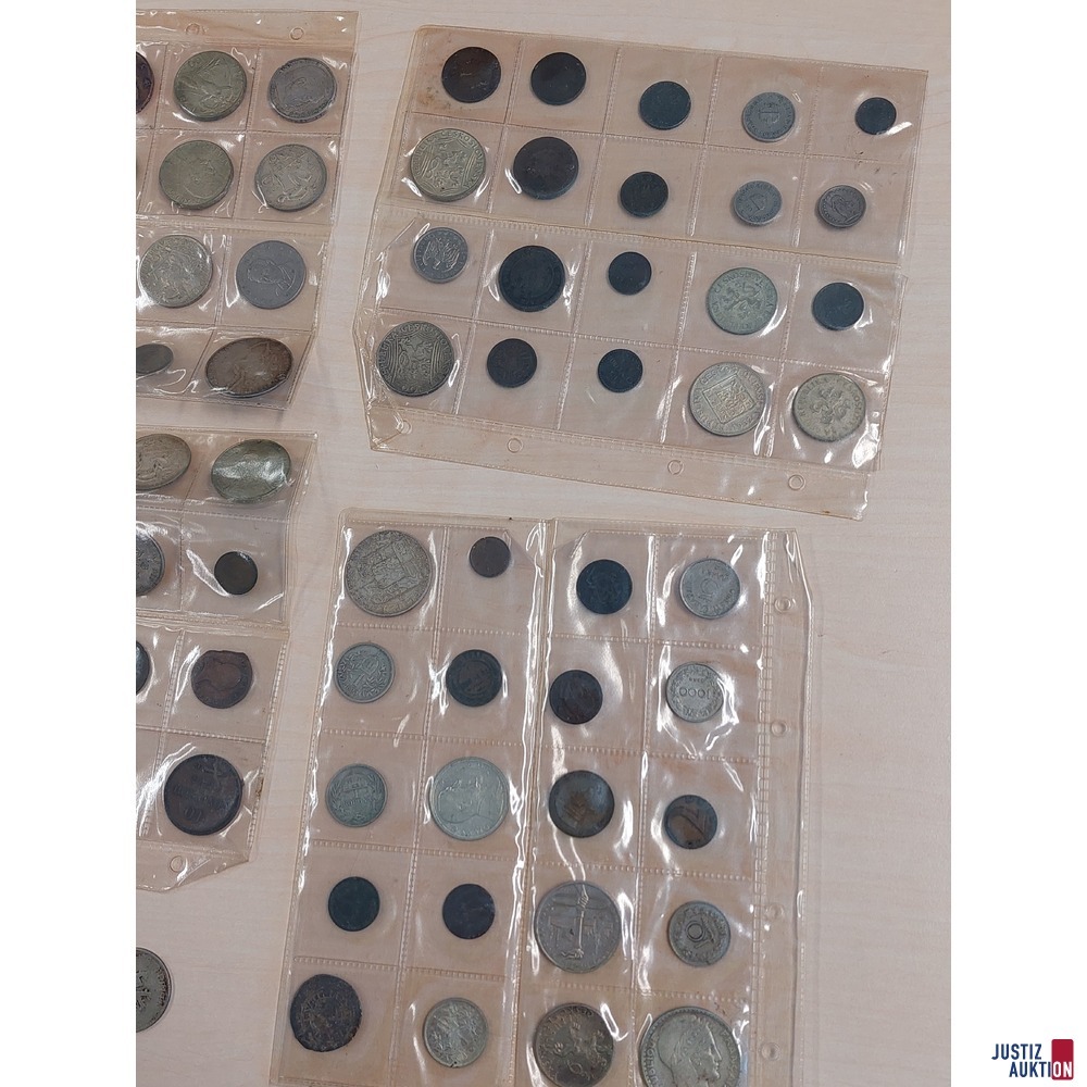 83 M&uuml;nzen in 4 Albumbl&auml;ttern