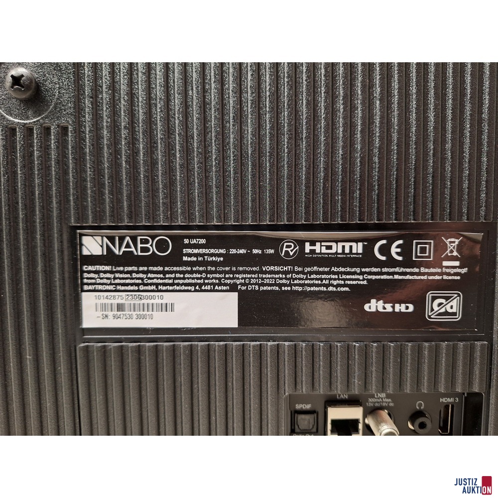 LCD-TV mit LED-Technik NABO 50UA7200