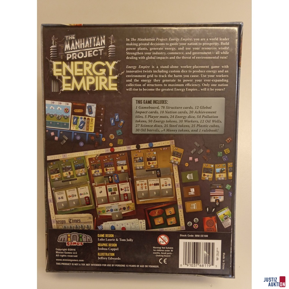 Brettspiel &quot;Energy Empire The Manhatter Project&quot;