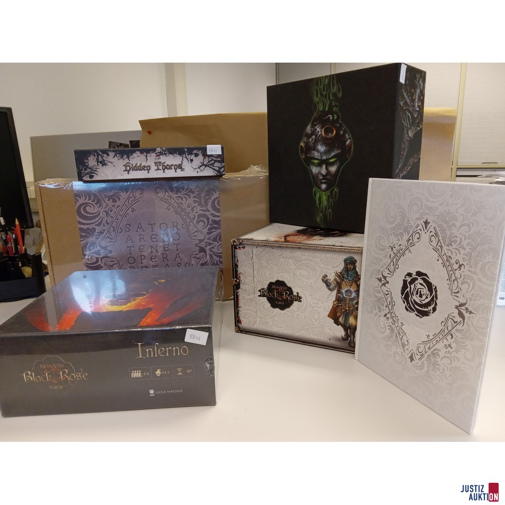 Brettspiel &quot;Black Rose&quot; + Erweiterung  + Kick Starter Zubehör