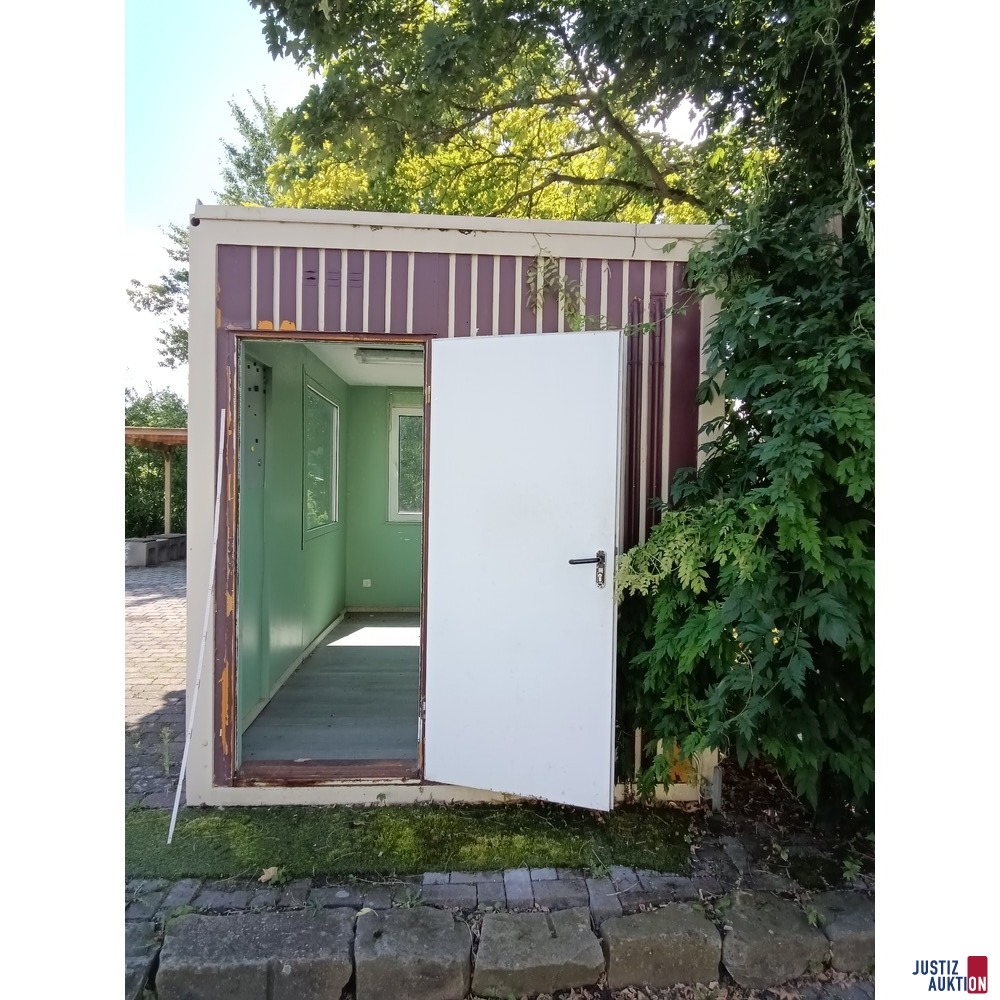 Bürocontainer mit 2 Fenstern