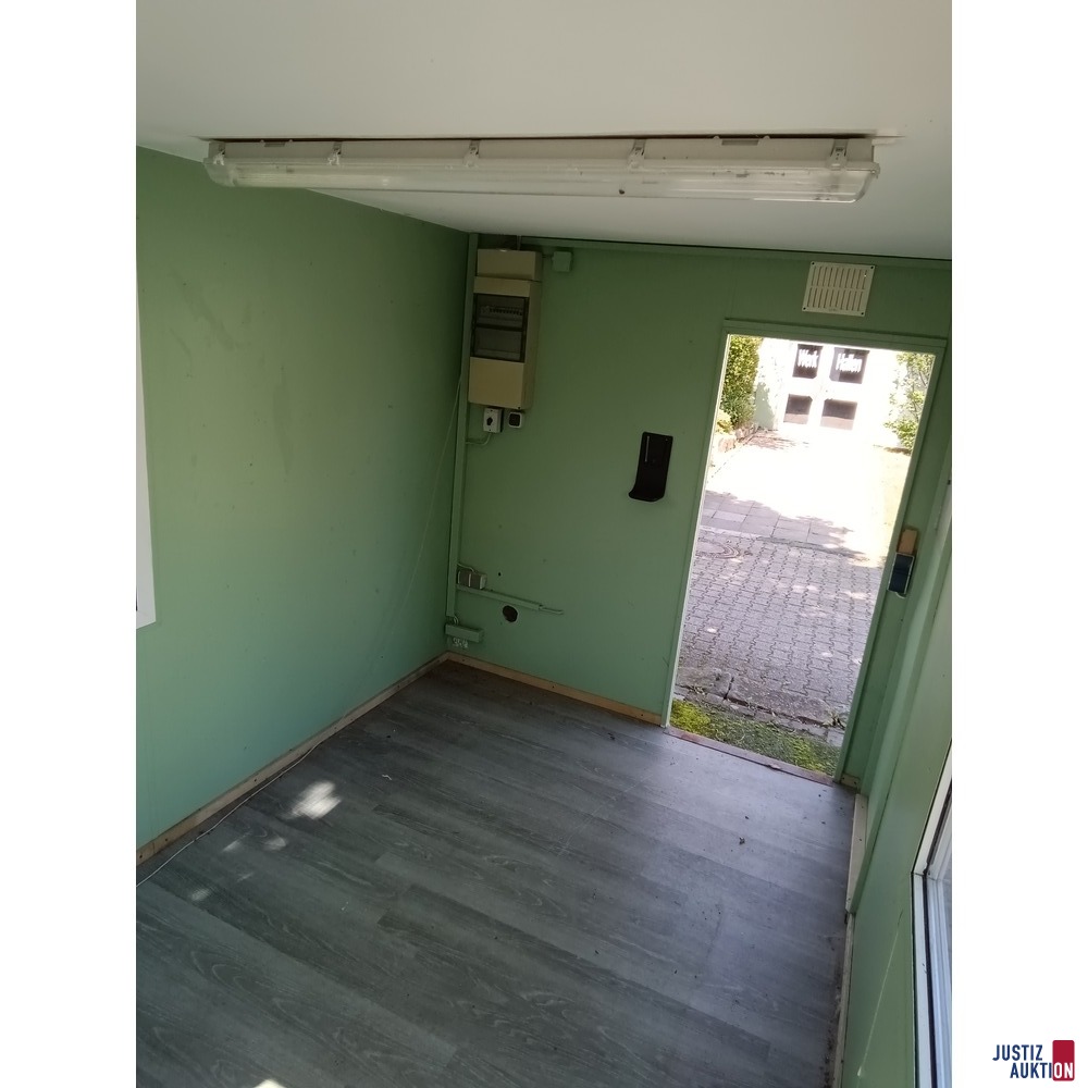 Bürocontainer mit 2 Fenstern