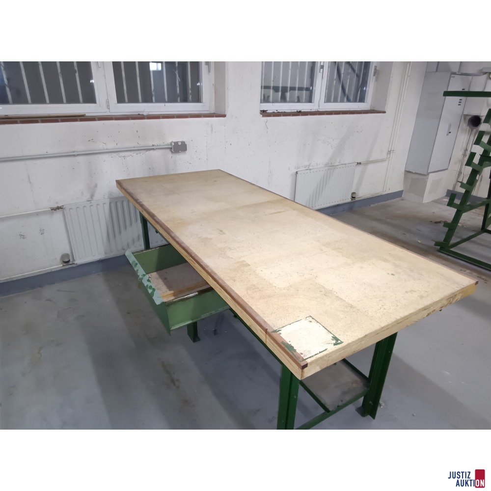 Werktisch Gestell u. Schublade