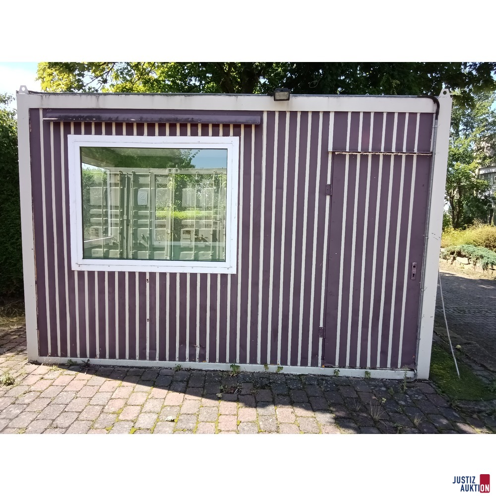 Bürocontainer mit 2 Fenstern