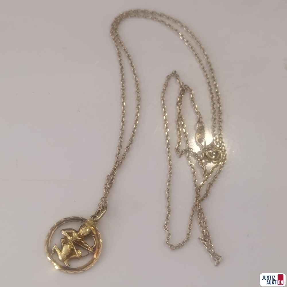 Kette mit Anhänger Schütze 4,7 g 585er Gold