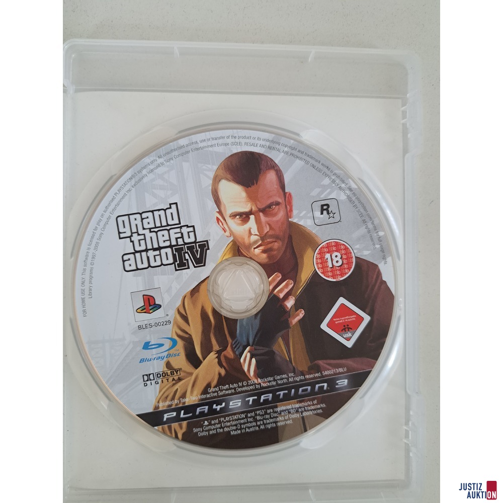 Playstation 3 Spiel "grand theft auto IV" gebraucht