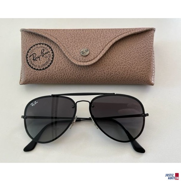 Ray Ban Sonnenbrille mit braunem Etui gebraucht