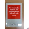 Das Unterhaltsrecht