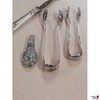 1 Flaschenstopfen - 2 Zuckerzangen - 1 Fleischspieß aus 800 ‰ Silber