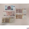 Lot bestehend aus fünf Banknoten Polen im Nominalwert von 1.610,-- Zloty ​​​​​​​stark umgelaufen