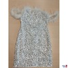 Pailettenkleid mit Federn der Marke Shein Größe XS