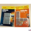 12er Packung Rasierklingen der Marke Gillette Fusion