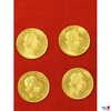 4 Einfachdukaten 986 Gold Gewicht je 3,49 g