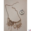 Modeschmuck Collier vergoldet längenverstellbar von 40 cm auf 46 cm