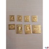 8 Stück vergoldete Silbermarken aus der K. u. K. Jubiläumscollection