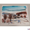 Bild - Aquarell "Winterlandschaft OÖ" ohne Rahmen