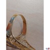 Damen Gelbgold Ring 585 ‰ punziert mit Brilliantbesatz 2,9 g Größe 57