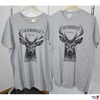 2 T-Shirts mit HirschLogoin Größe XXL und M