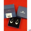 Swarovski Ohrschmuck mit Swarovski Crystal oval rhodiniert