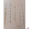 5 Motivarmbänder 19 cm Länge 585 ‰ punziert