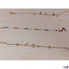 5 Motivarmbänder 19 cm Länge 585 ‰ punziert