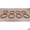 8 Stück Armreifen Goldfarben Modeschmuck Durchmesser 70 mm