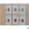 6 Stück Goldbarren Münze Österreich 999,9 ‰ in Blisterverpackung je 2 g