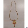 Halskette 585 ‰ Gelbgold punziert Filigranarbeit mit coloriertem Gold 45 cm lang 19,7 g