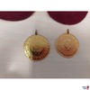 2 Stück 100 Piaster á 7,2g 916,66‰ zusammen 14,6 g mit Öse Messing