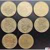 8 x 5-Centimes-Münzen